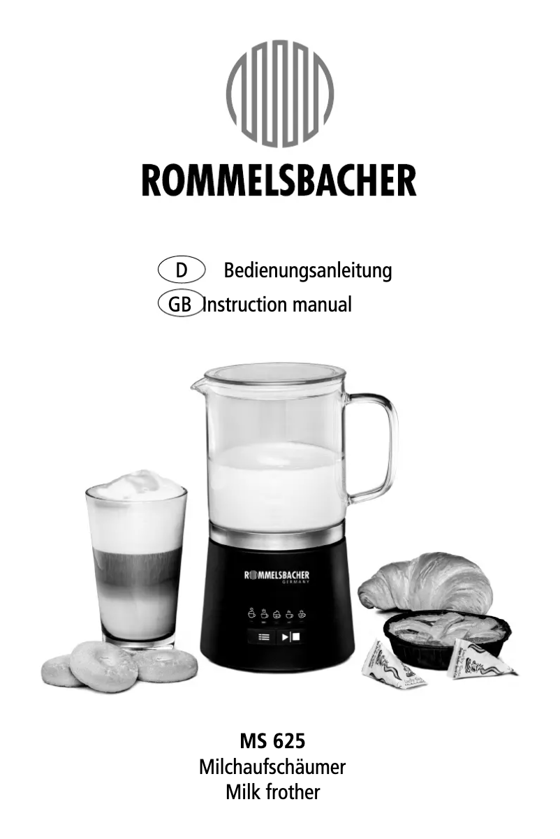 Page 1 of the manual User Manual Rommelsbacher MS 625