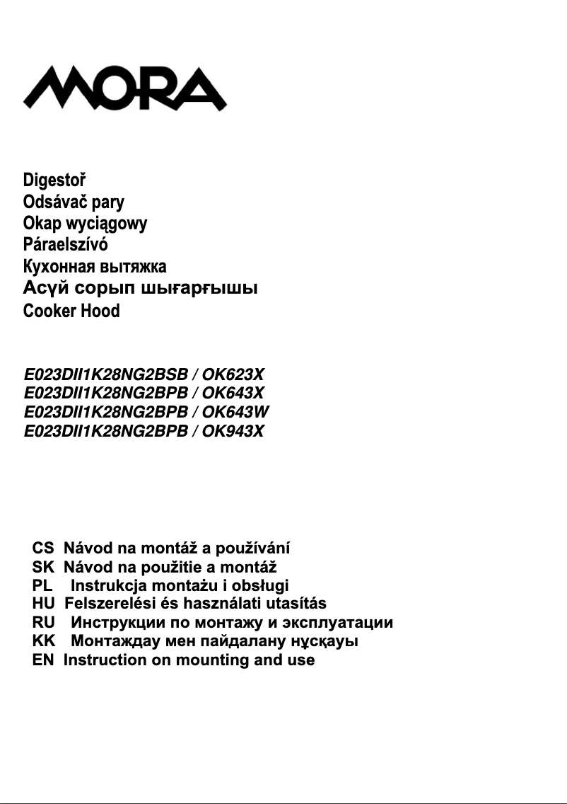 Image de la première page du manuel de l'appareil OK 623 X