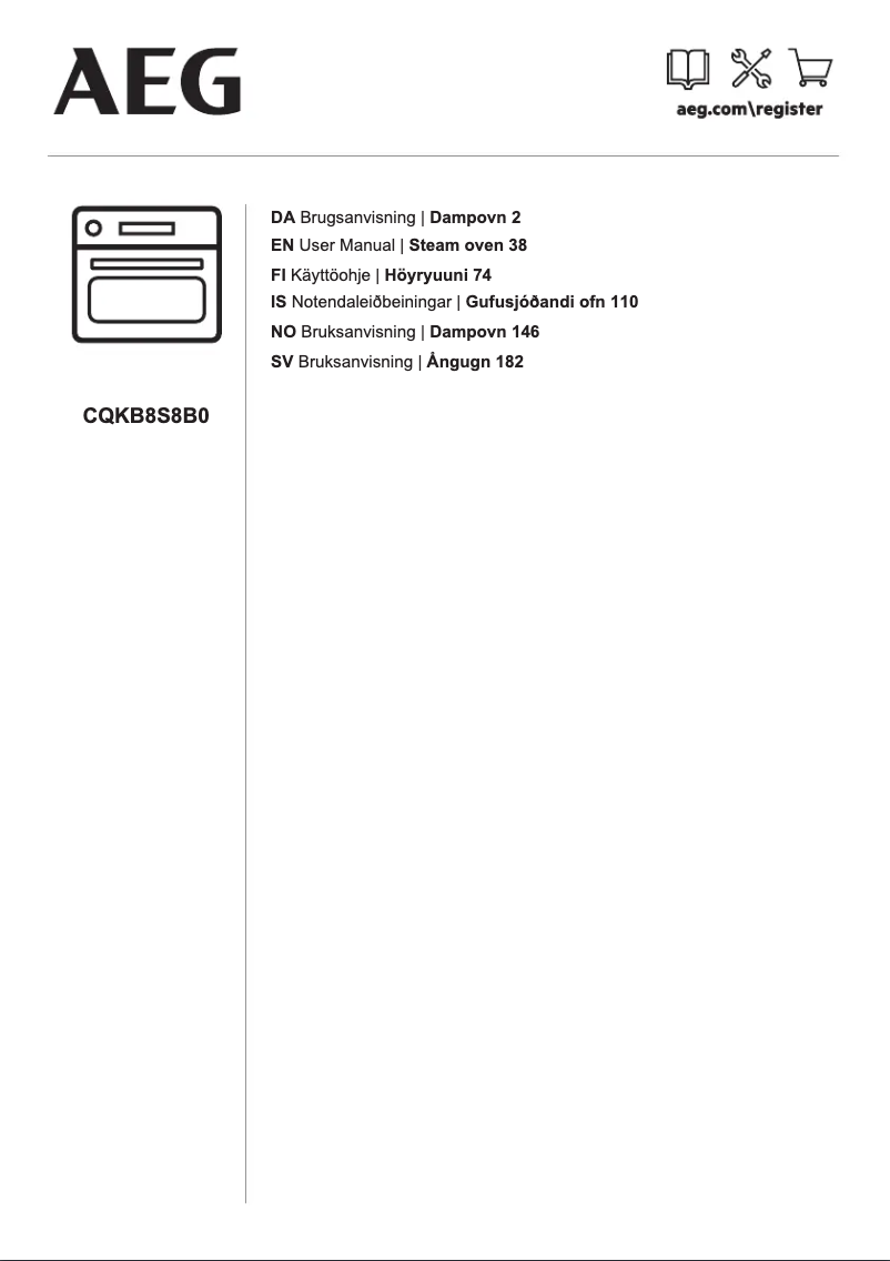 Image de la première page du manuel de l'appareil CQKB8S8B0