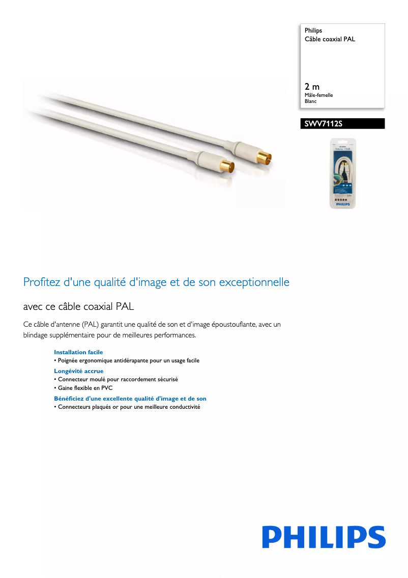 First page image of the manual for SWV7112S