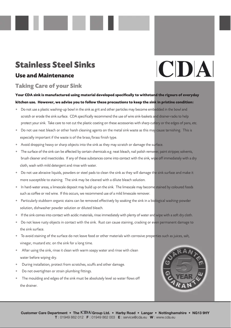 Page 1 de la notice Manuel utilisateur CDA KSC15SS