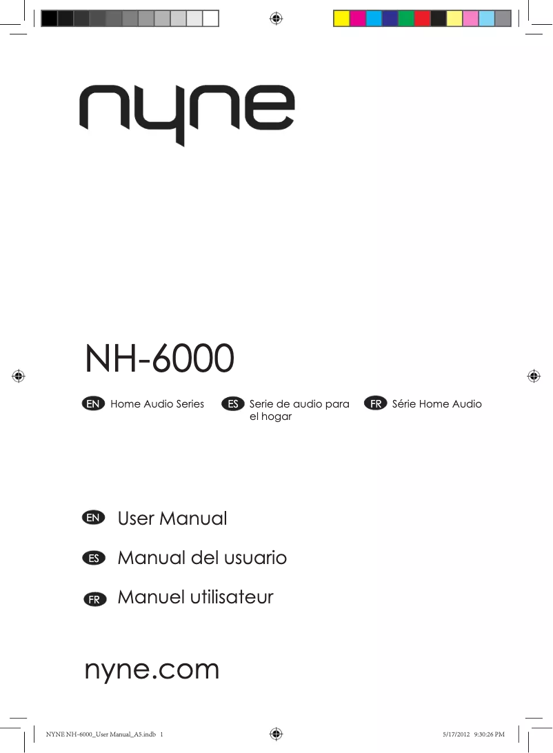 Page n°1 - Manuel utilisateur NYNE NH-6000