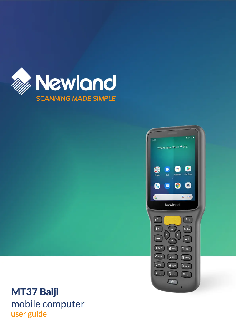 Imagen de la primera página del manual del dispositivo MT37 Baiji