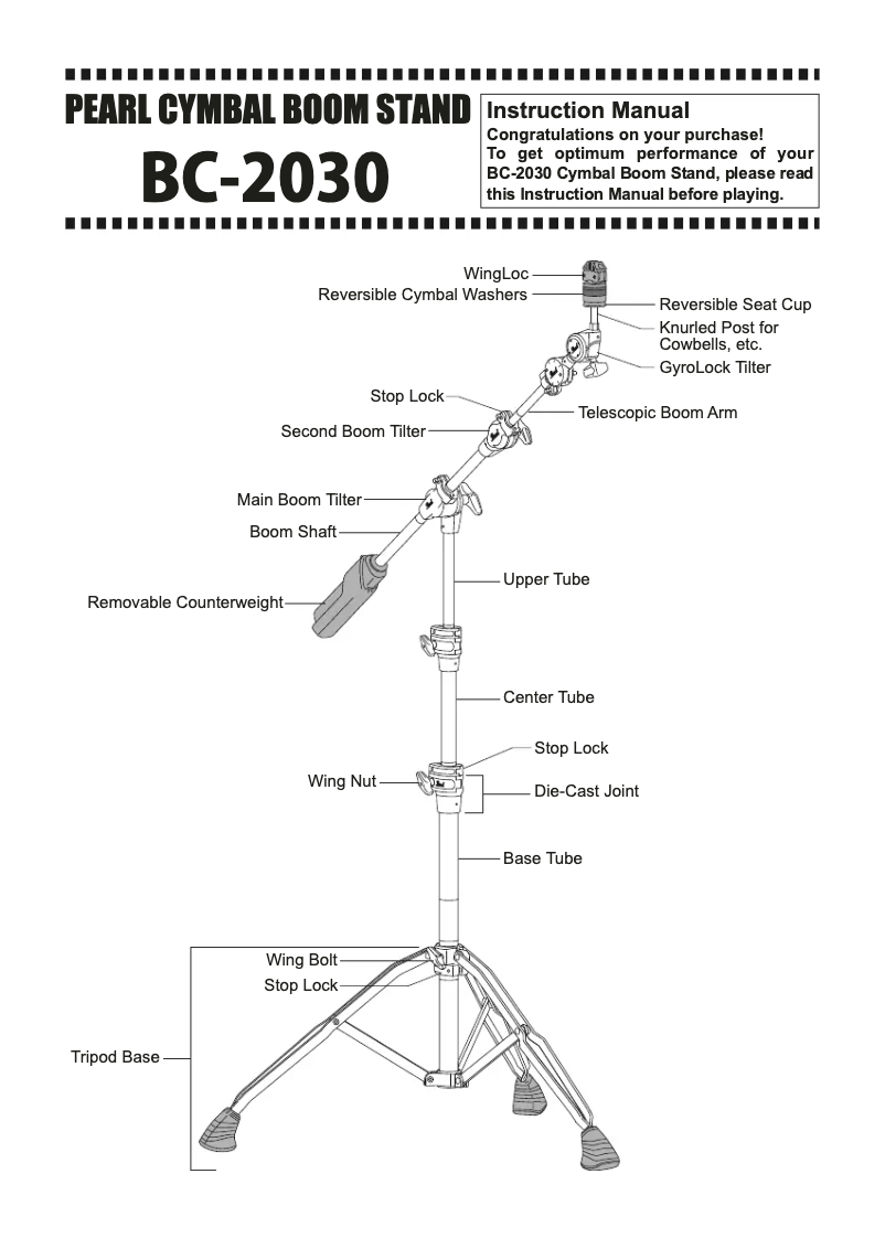Page 1 de la notice Manuel utilisateur Pearl Sports BC-2030