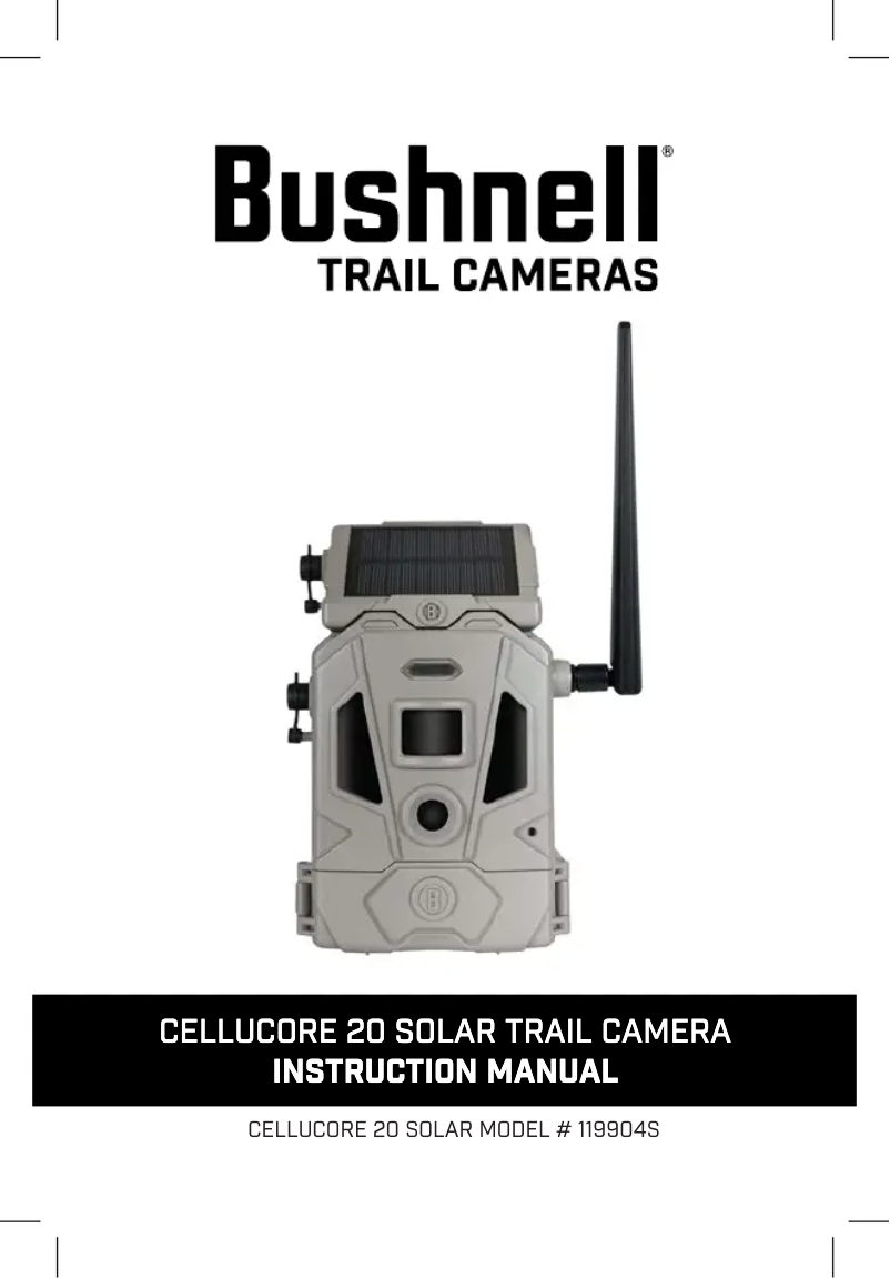 Page 1 de la notice Manuel utilisateur Bushnell CelluCORE 20 Solar
