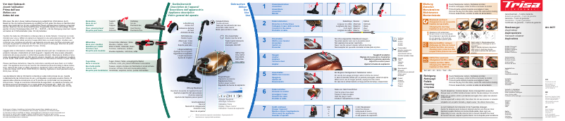 Page 1 de la notice Manuel utilisateur Trisa Professional Clean T7732