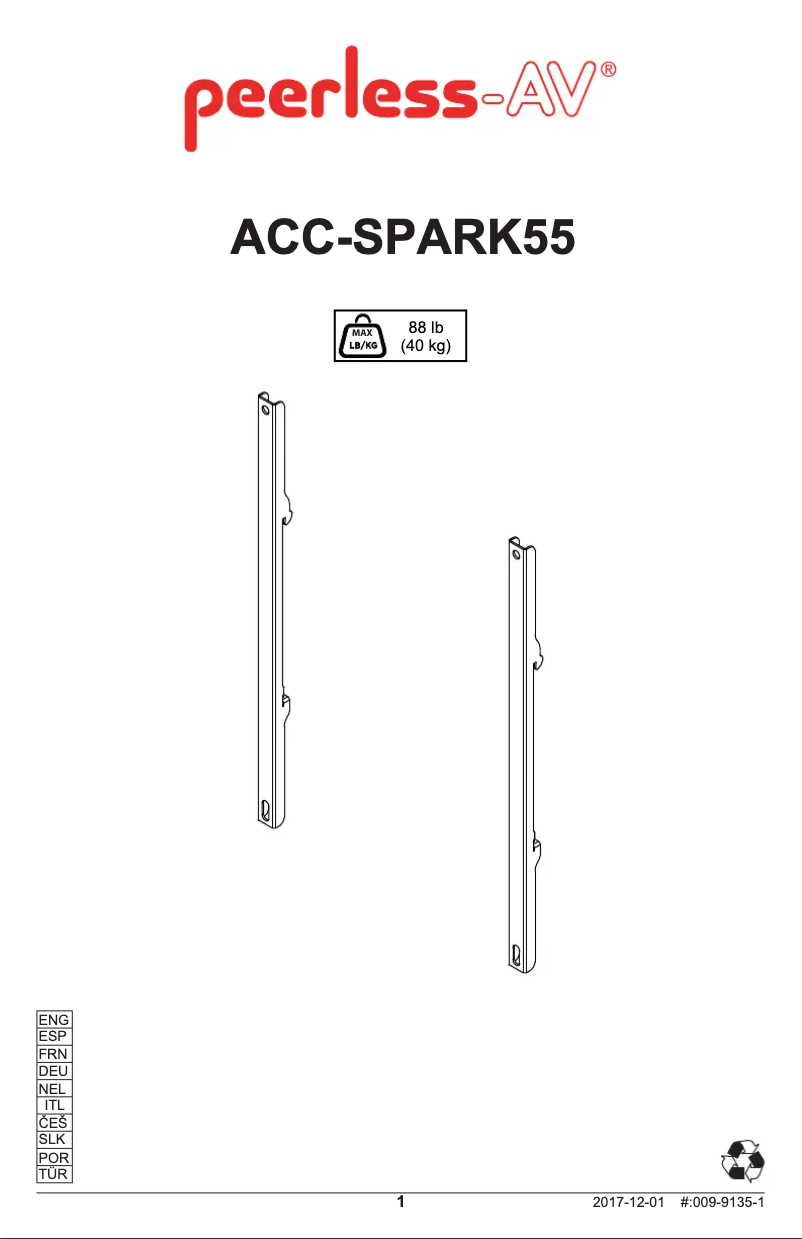 Image de la première page du manuel de l'appareil ACC-SPARK55