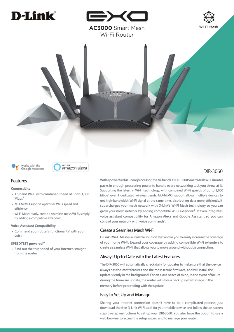 Image de la première page du manuel de l'appareil DIR-3060