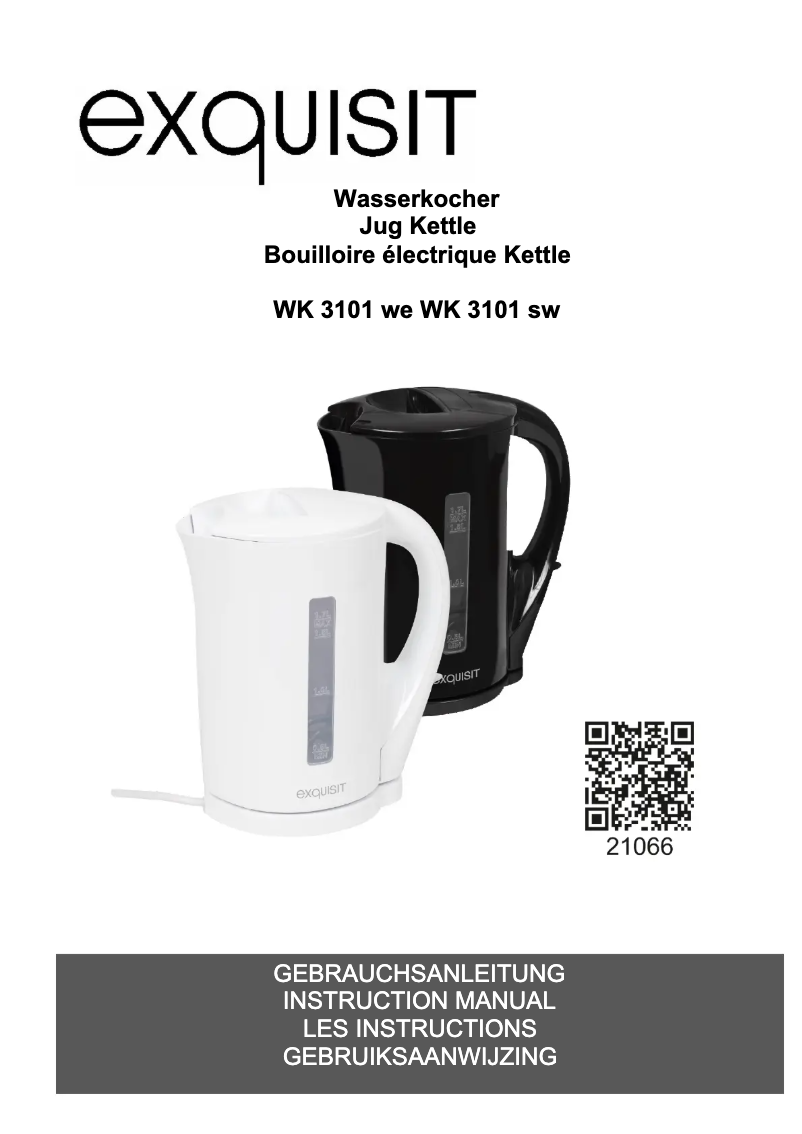 Image de la première page du manuel de l'appareil WK 3101 we