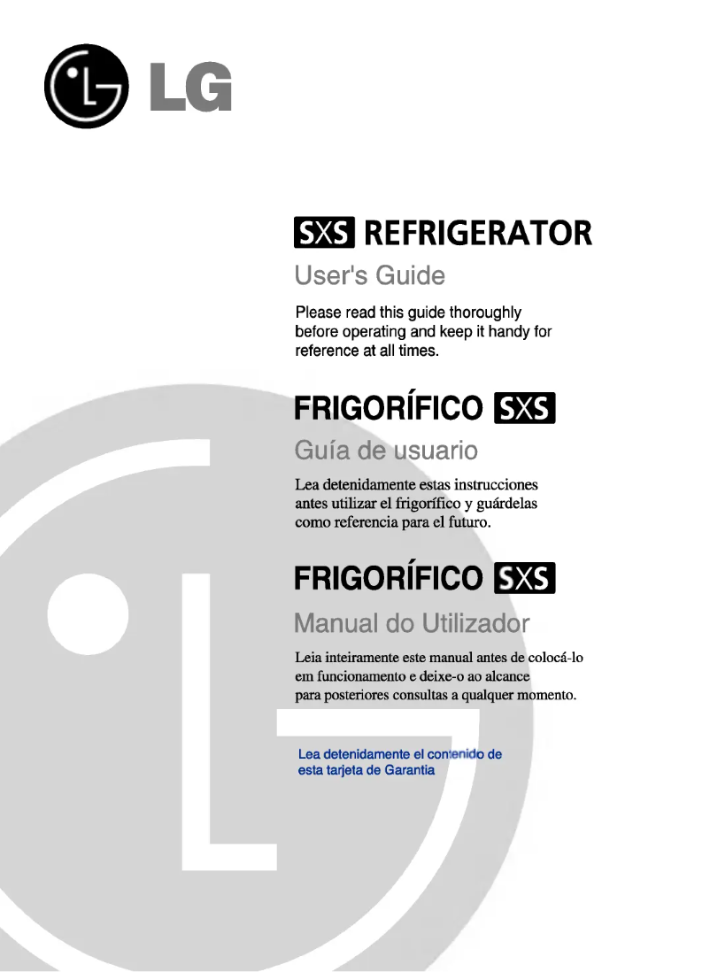 Page n°1 - Manuel utilisateur LG GC-L207TTKA