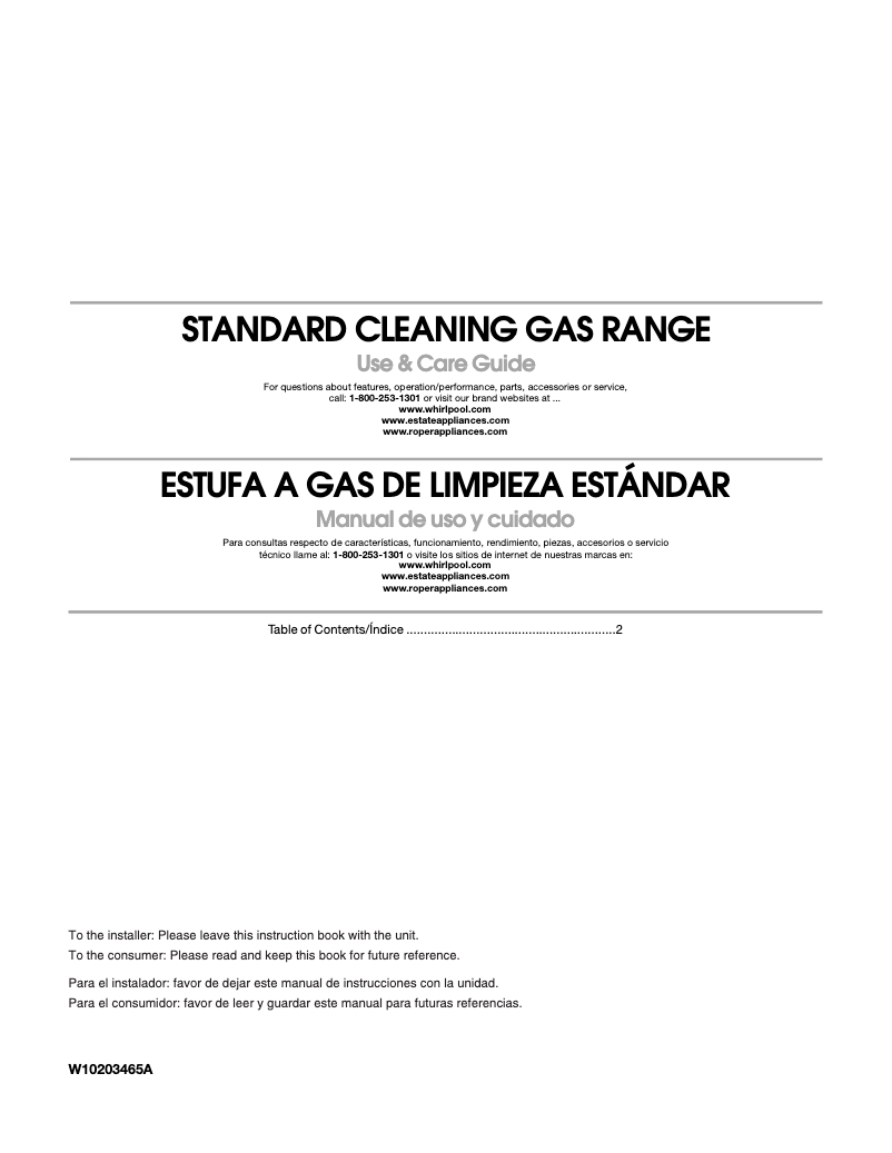 Page n°1 - Manuel utilisateur Estate TGP300TQ