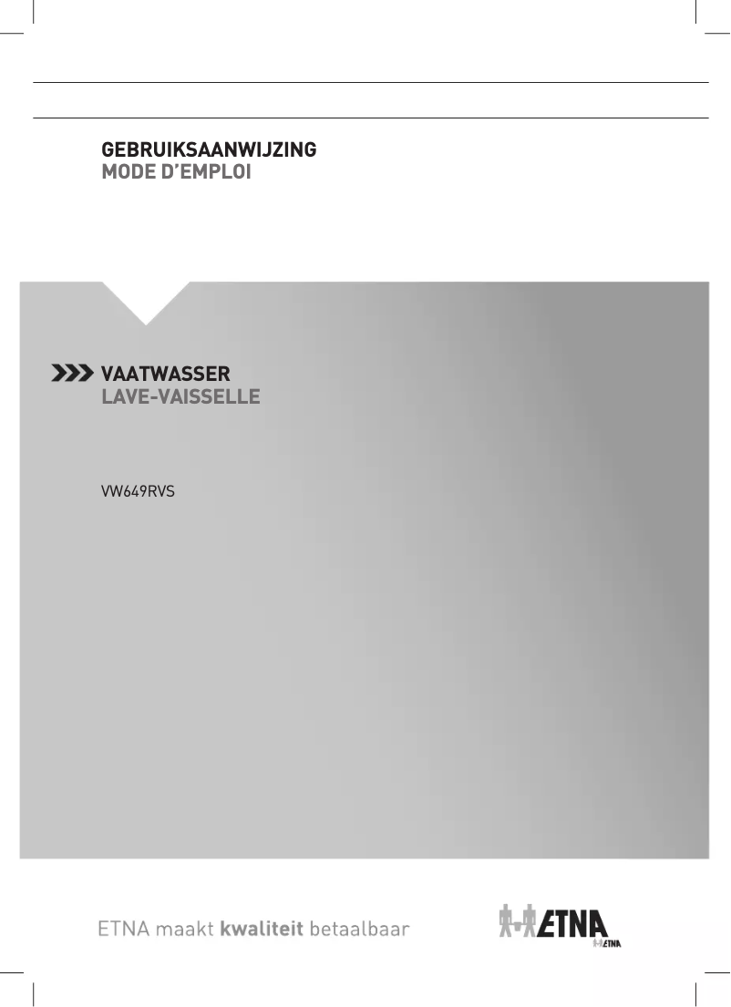 Page 1 de la notice Manuel utilisateur Etna VW649RVS