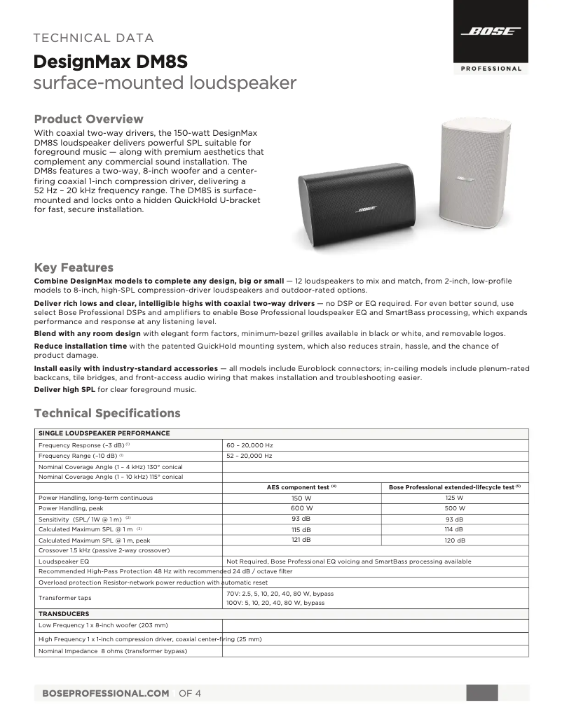 Image de la première page du manuel de l'appareil DesignMax DM8S