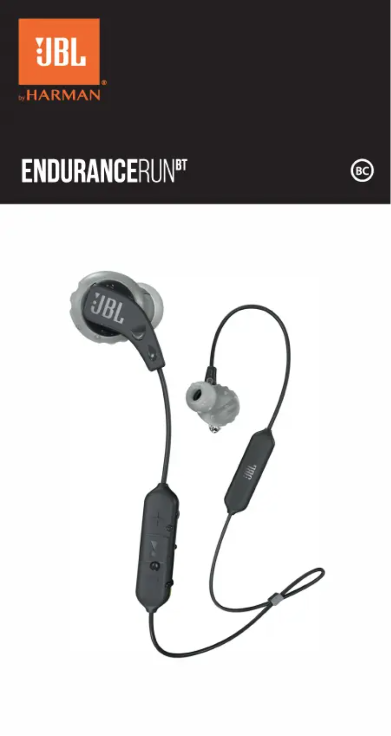 Image de la première page du manuel de l'appareil Endurance Run