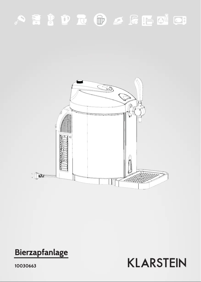 Page n°1 - Manuel utilisateur Klarstein 10030663