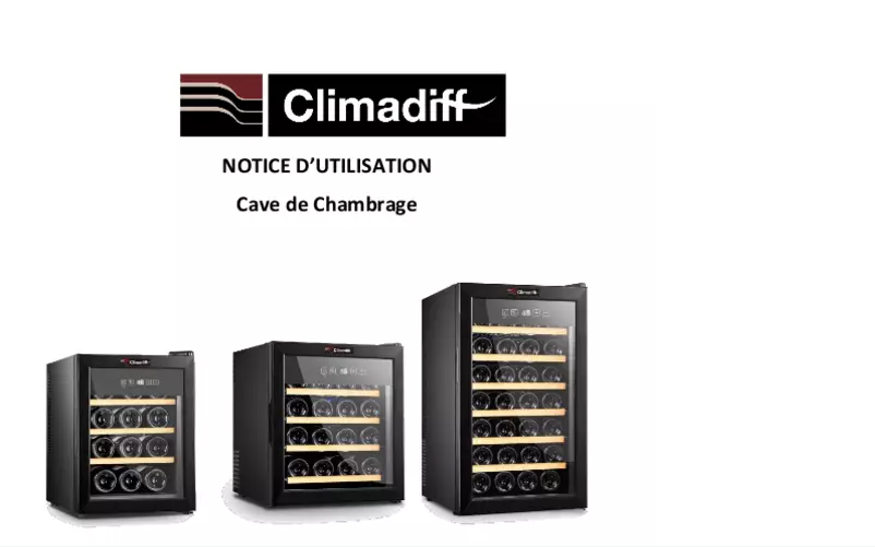 Page n°1 - Manuel utilisateur Climadiff CLS12H