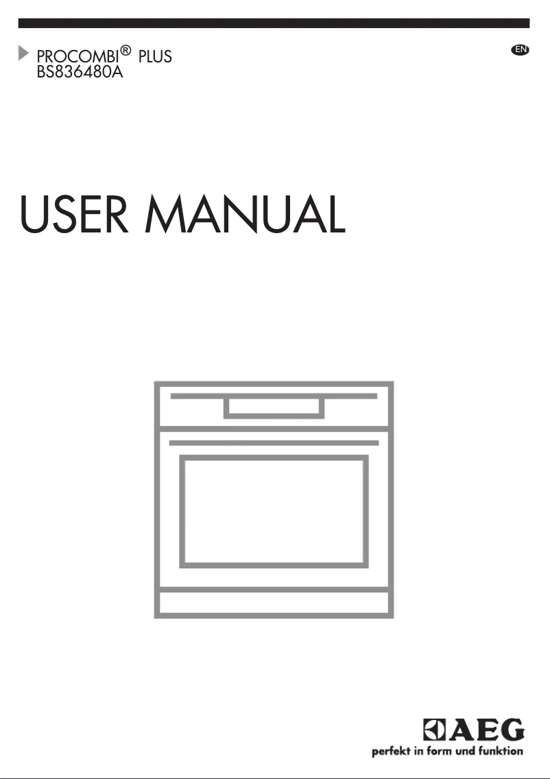 Página 1 del manual Manual de usuario AEG BS836480AM