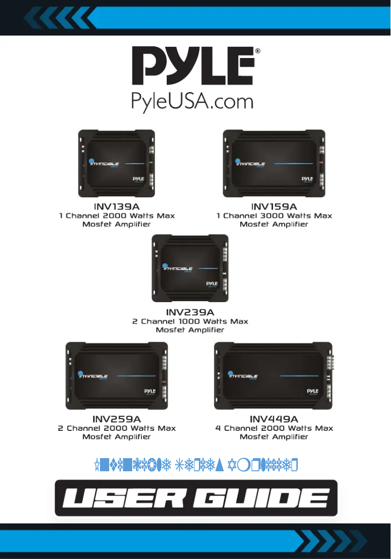 Page 1 de la notice Manuel utilisateur Pyle INV259A