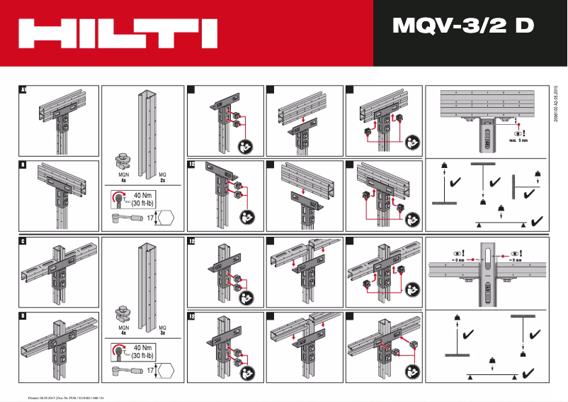 Page 1 de la notice Manuel utilisateur Hilti MQV-3/2 D