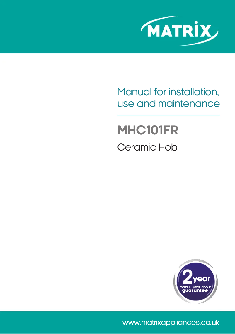 Page 1 de la notice Manuel utilisateur Matrix MHC101FR