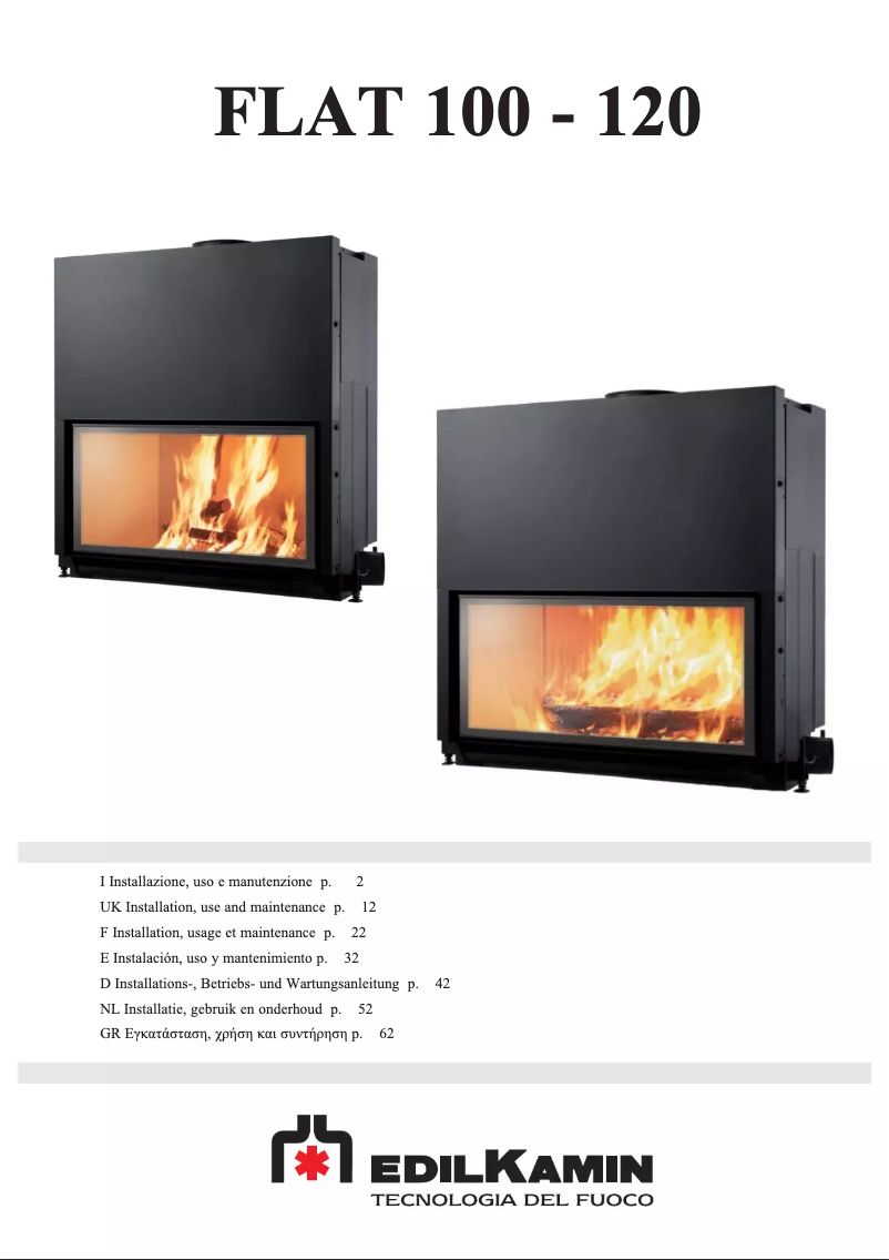 Page 1 de la notice Manuel utilisateur Edilkamin DOUBLE