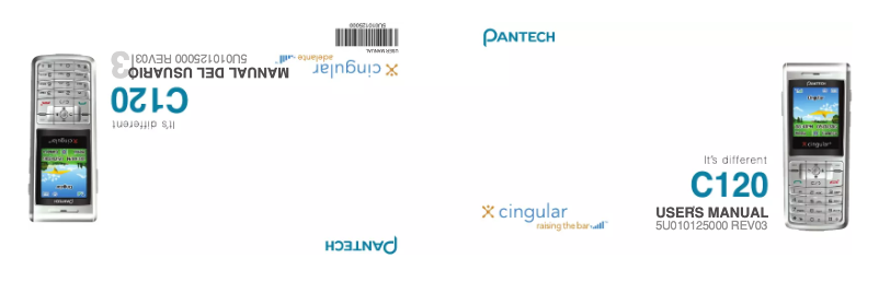 Page n°1 - Manuel utilisateur Pantech C120