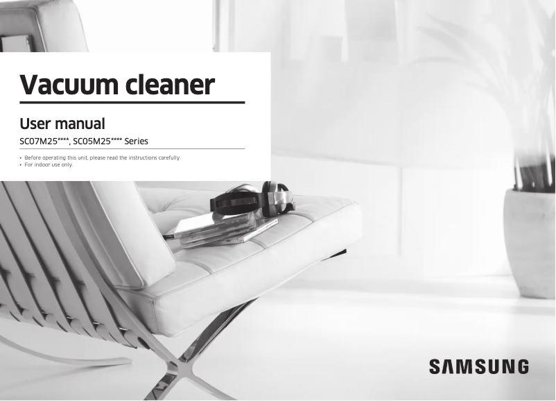 Page 1 de la notice Manuel utilisateur Samsung SC07M25H0WB