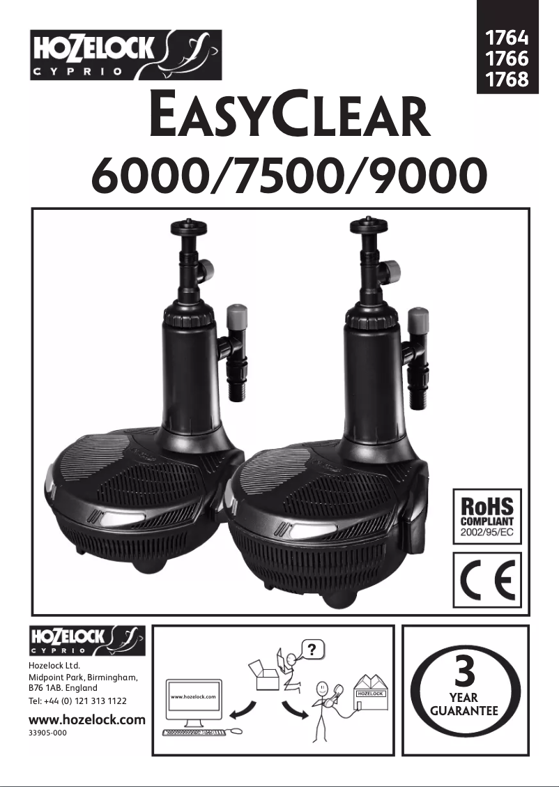 Image de la première page du manuel de l'appareil EasyClear 6000