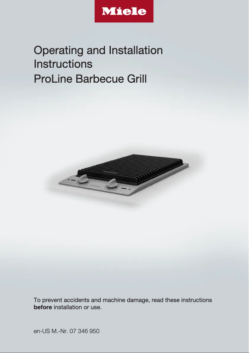 Page 1 de la notice Manuel utilisateur Miele CS 1322 BG