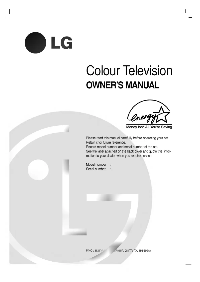 Page 1 de la notice Manuel utilisateur LG RT-44NA11T