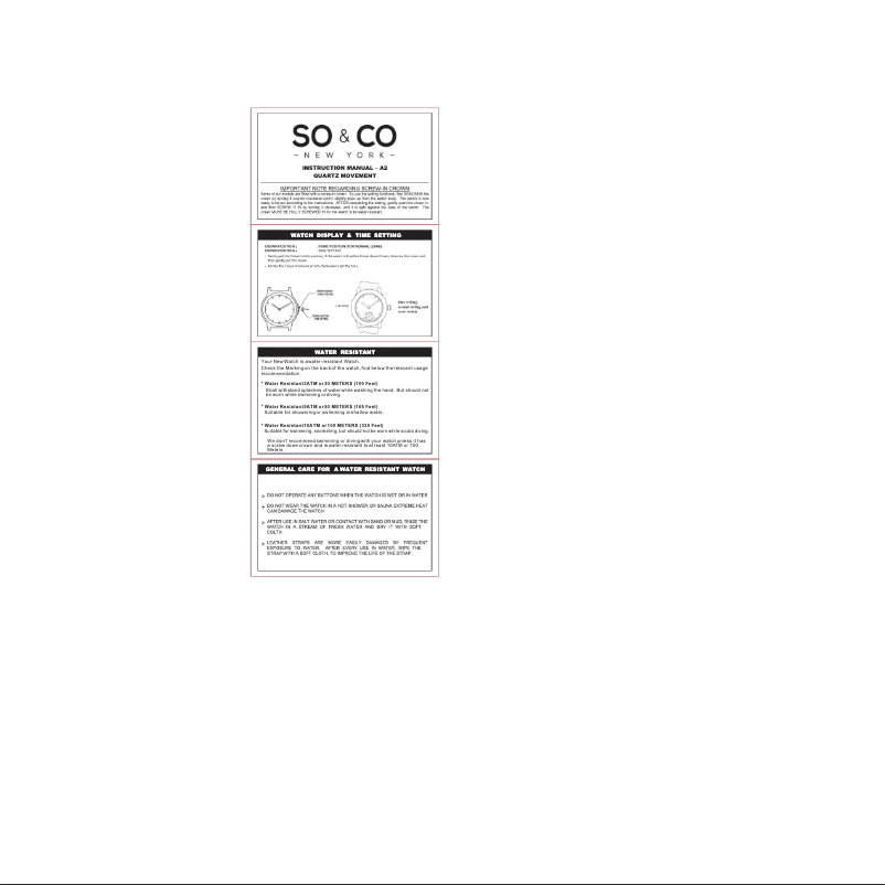 Page 1 de la notice Manuel utilisateur So & Co Chelsea 5223