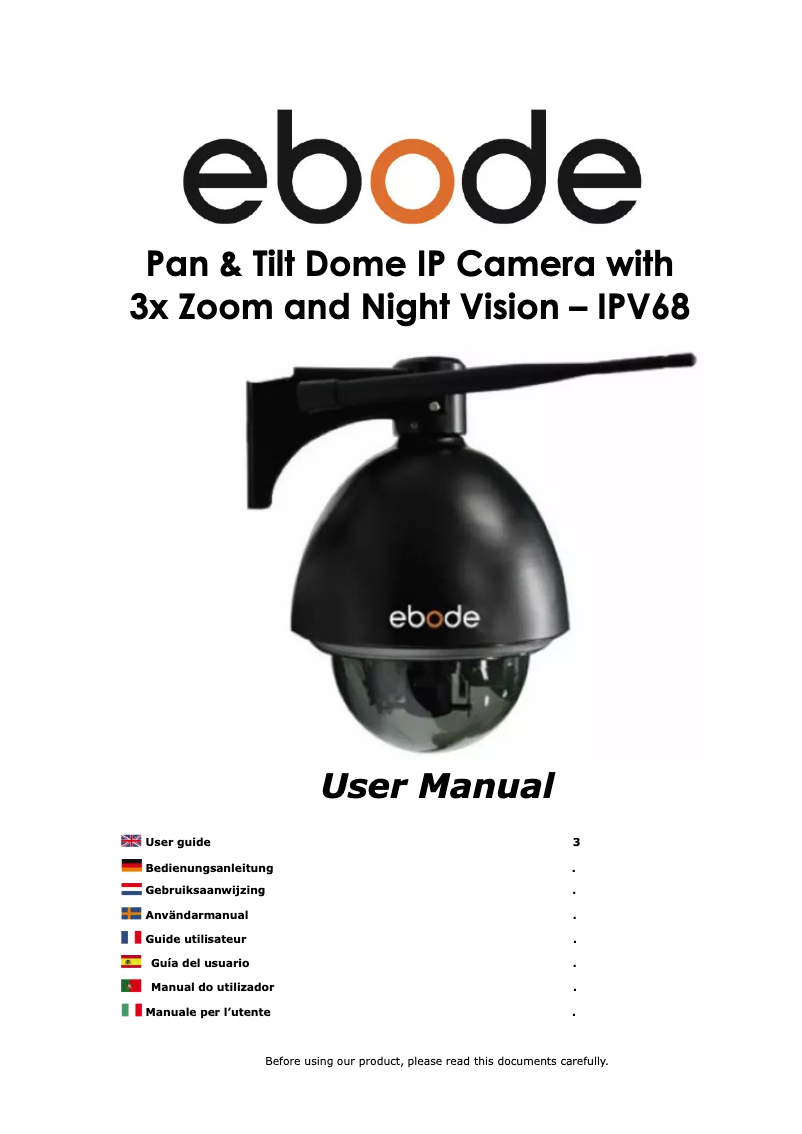 Página 1 del manual Manual de usuario ebode IPV68