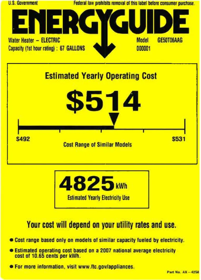 Image de la première page du manuel de l'appareil GE50T06AAG
