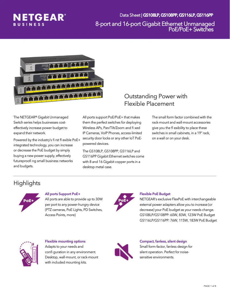 Image de la première page du manuel de l'appareil EPS130W