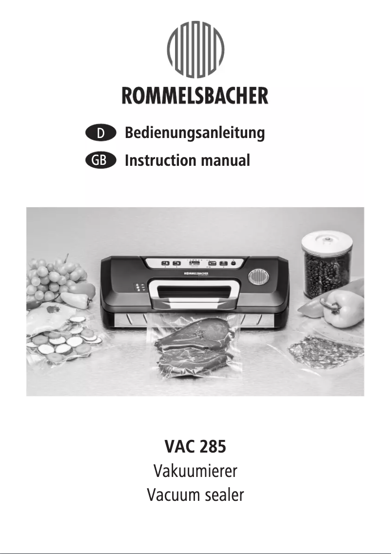 Página 1 del manual Manual de usuario Rommelsbacher VAC 285