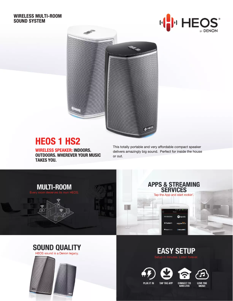 Page n°1 - Fiche technique Denon HEOS 1