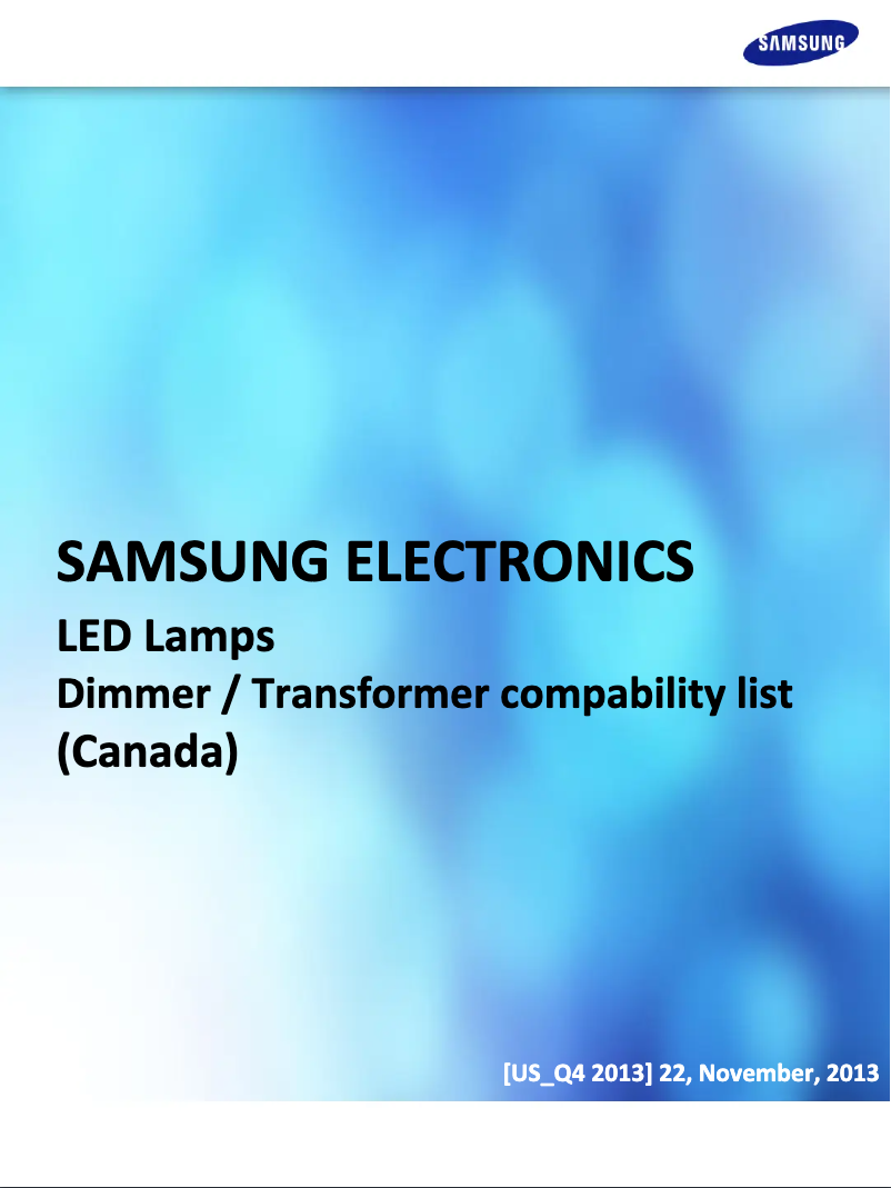 Page 1 de la notice Manuel utilisateur Samsung SI-P8V163CD1CA