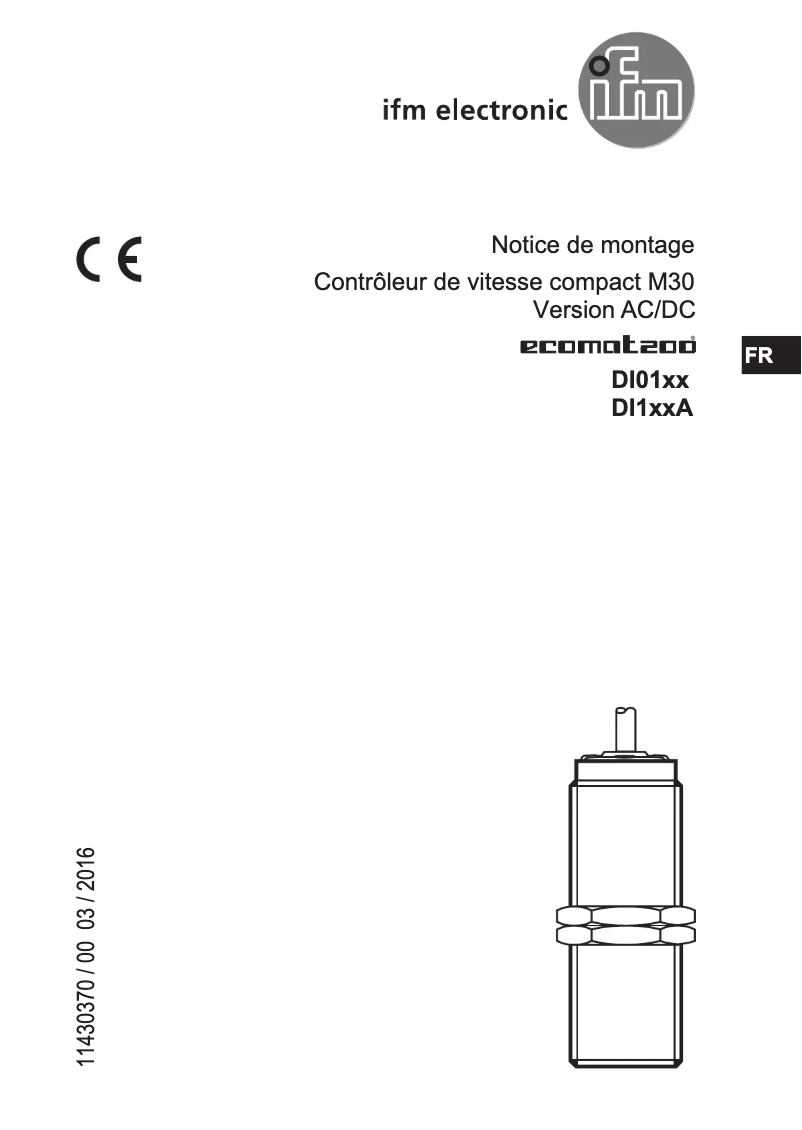 Image de la première page du manuel de l'appareil DI0101