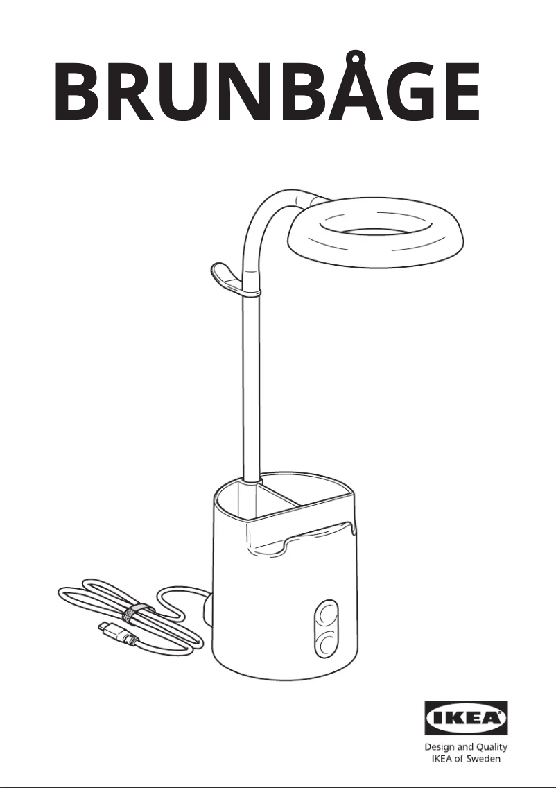 Page 1 de la notice Manuel utilisateur Ikea BRUNBÅGE 605.421.70