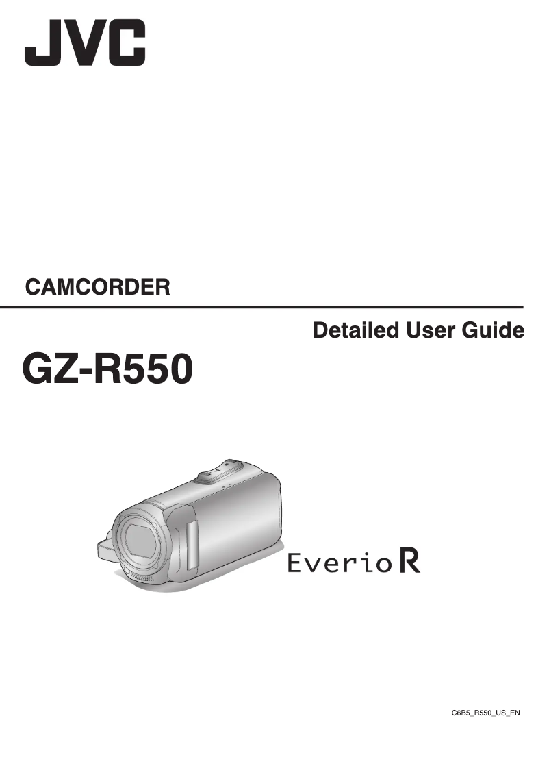 Page n°1 - Manuel utilisateur JVC Everio GZ-R550