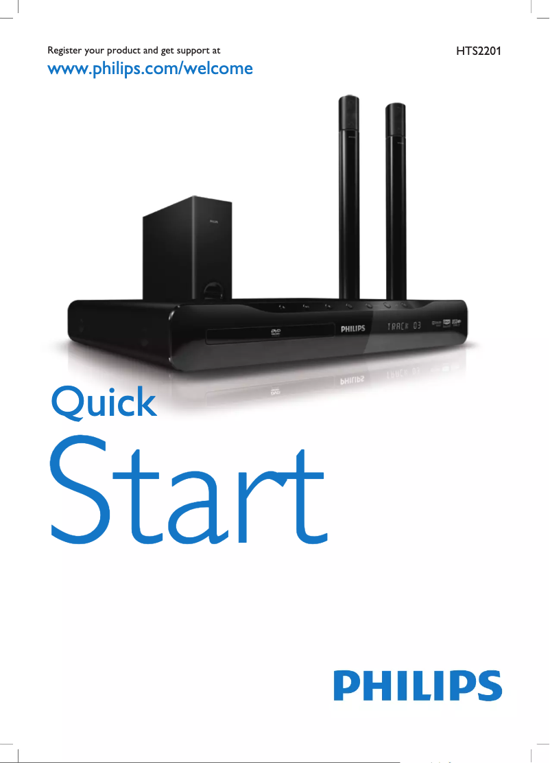 Image de la première page du manuel de l'appareil HTS2201