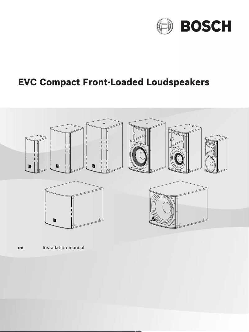 Page 1 de la notice Manuel utilisateur Electro-Voice EVC-1122-64