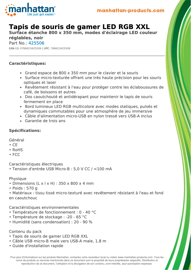 Image de la première page du manuel de l'appareil 425506