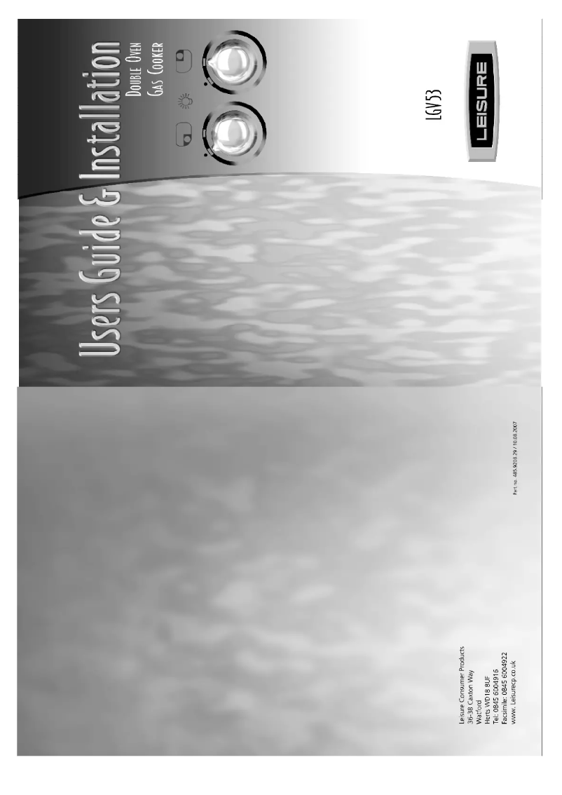 Page n°1 - Manuel utilisateur Leisure LGV53