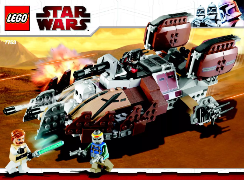 Page n°1 - Manuel utilisateur Lego Star Wars 7753