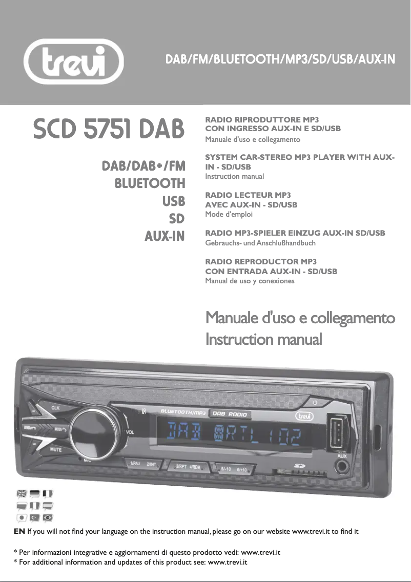 Image de la première page du manuel de l'appareil SCD 5751 DAB
