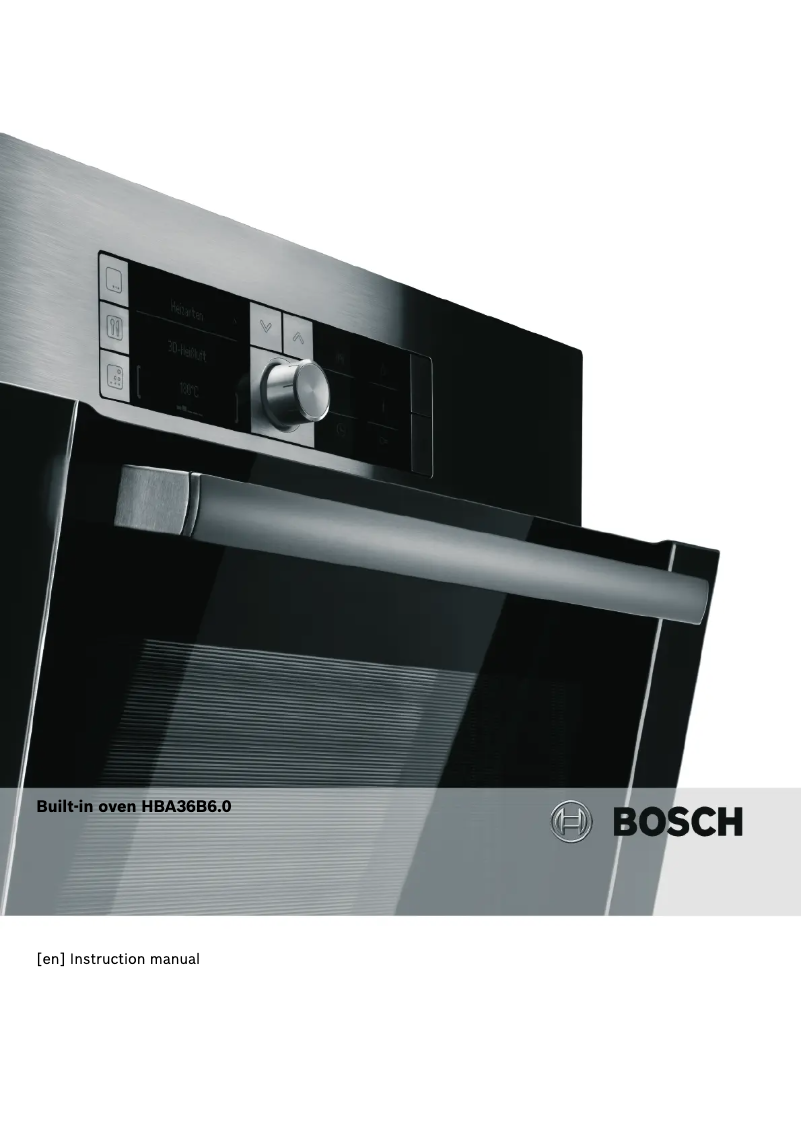 Page 1 de la notice Manuel utilisateur Bosch HBA36B650