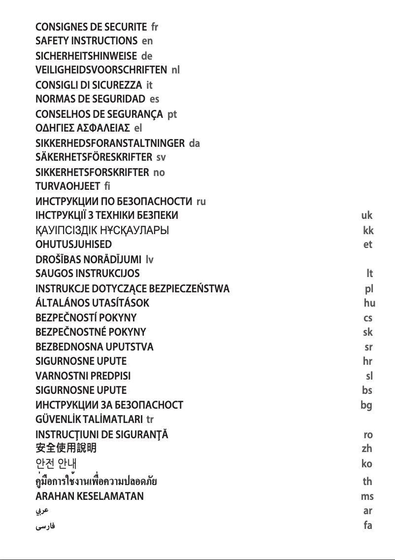 Page 1 de la notice Instructions / montage Tefal Easy Pro FR1014