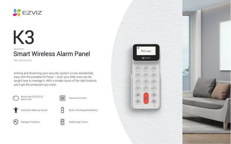 Page 1 de la notice Manuel utilisateur EZVIZ K3