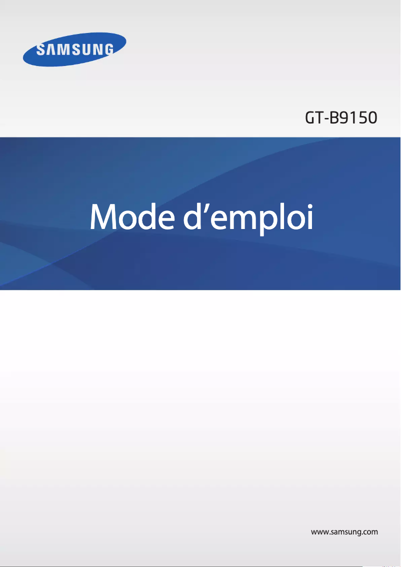 Image de la première page du manuel de l'appareil HomeSync GT-B9150